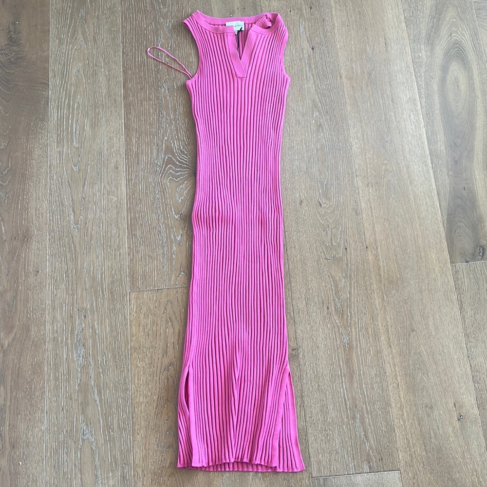 Pink midi tank dress
